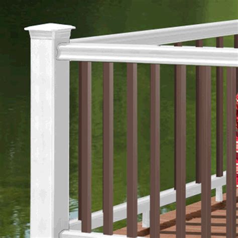 Kits are available in white and include top and bottom rails (with support rail inserts), all installation hardware. Azek 31" Square Composite Baluster Kit - Kona - Schillings