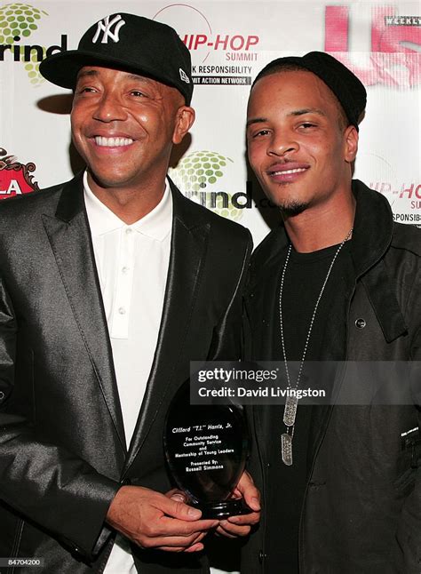 Entrepreneur Russell Simmons And Rapper Ti Attend Simmons Salute