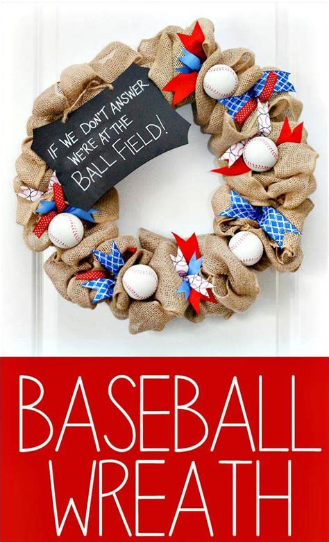 25 Easy Diy Baseball Crafts And Home Decor Projects Diy Crafts