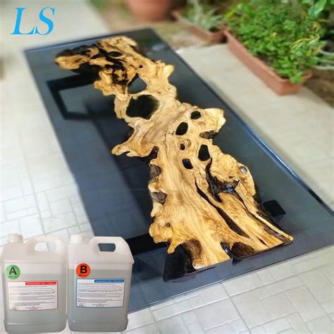 Wooden Slab Table Top Clear Epoxy Resin For River Table China Epoxy