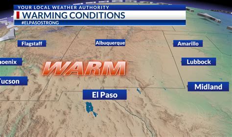 Weather On The Go Quiet Conditions And Warmer Temperatures Expected Ktsm 9 News