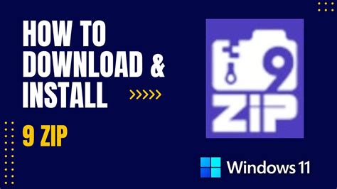 How To Download And Install 9 Zip For Windows Youtube