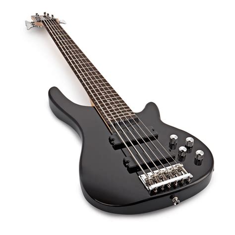Chicago 6 String Bass Guitar By Gear4music Black At Gear4music