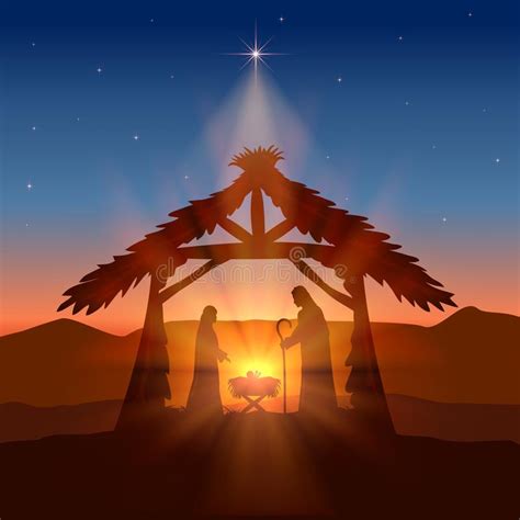 Christmas Star Stock Vector Illustration Of Night Christian 61482282