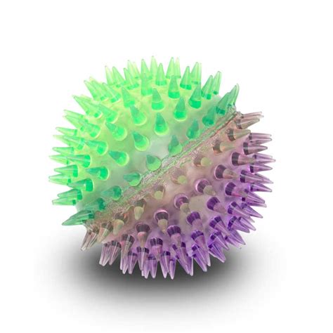 Two Tone Light Up Spikey Balls One For Fun