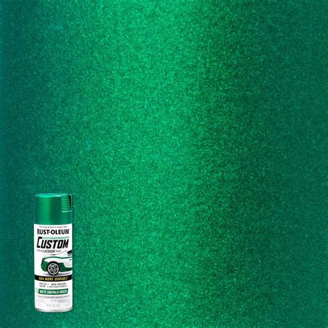 Rust Oleum Automotive 11 Oz Matte Emerald Green Custom Lacquer Spray