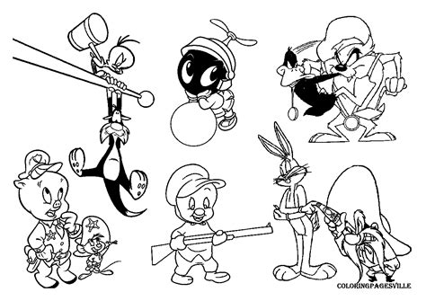 Looney Tunes Coloring Page Coloring Home