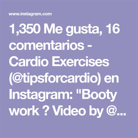 1350 Me Gusta 16 Comentarios Cardio Exercises Tipsforcardio En