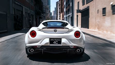 2015 Alfa Romeo 4c Us Spec White Rear Caricos