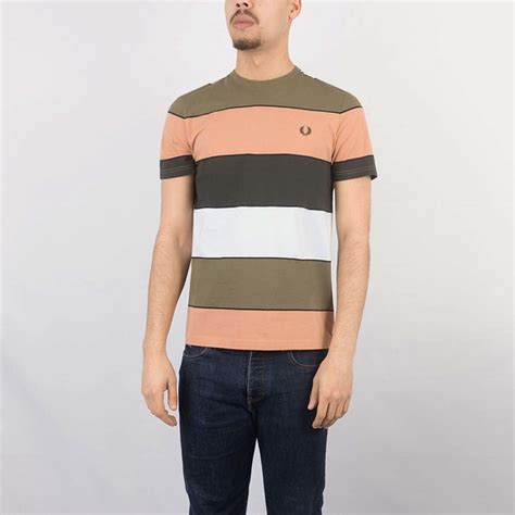 Fred Perry Bold Stripe T Shirt Oxygen Clothing