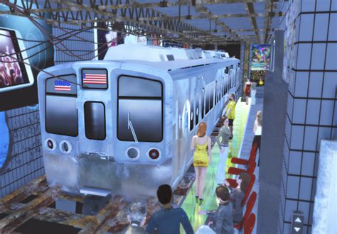 Nyc Subway Train For The Sims 4 Spring4sims Sims 4 Pack Sims 4