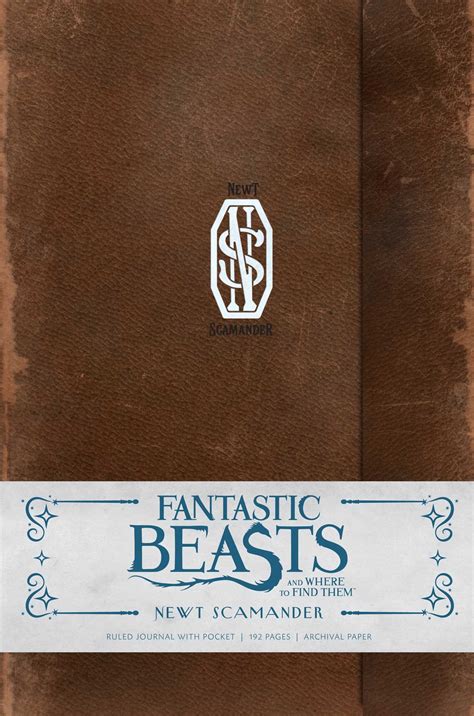 Fantastic Beasts And Where To Find Them Newt Scamander Hardcover Ruled