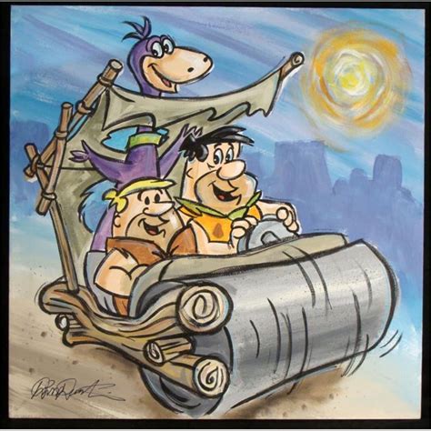 Fred Flintstone Barney Rubble And Dino Good Cartoons Old School
