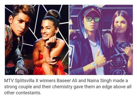 These were our escapes from despair. Pin by Mehak Vardhan on Naina and baseer | Mtv splitsvilla ...