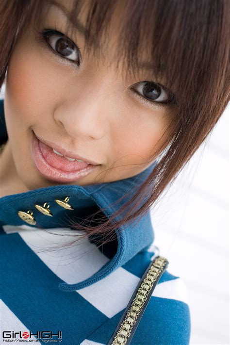 Ryo Kanesaki Japanese Gravure Idol Sexy Jeans And Slub Stripe Top Fashion Photoshoot ~ Jav Photo