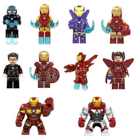 Iron Man Avengers End Game Lego Moc Minifigure Toys Collection Mark 11