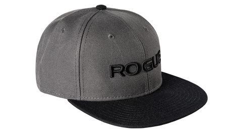 Rogue Gray Flat Bill Hat Baseball Cap Gray Rogue Fitness