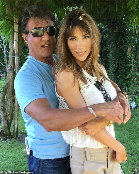 sylvester stallone and jennifer flavin share photos on instagram to celebrate 25 years of