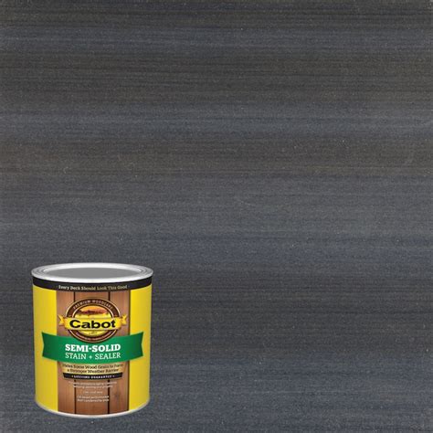 Cabot Pre Tinted Semi Solid Exterior Wood Stain 1 Quart In The