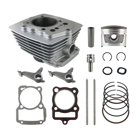 Cilindro Completo 200cc Inc Kit Cg200 P15 Plata Piston Convexo Cg200