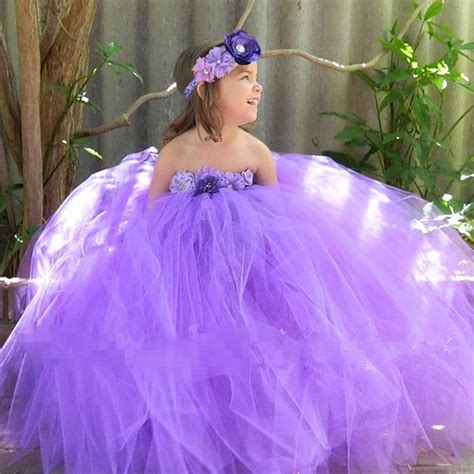 2 Colors Dream Purple Princess Girls Tutu Dresssummer Holiday Party
