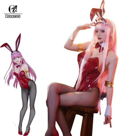 rolecos anime darling in the franxx cosplay costume zero two bunny girl cosplay costume 02 sexy