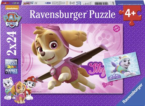 Kaufen Ravensburger Paw Patrol Puzzle Skye And Everest 2x24 Teile Jollyroom