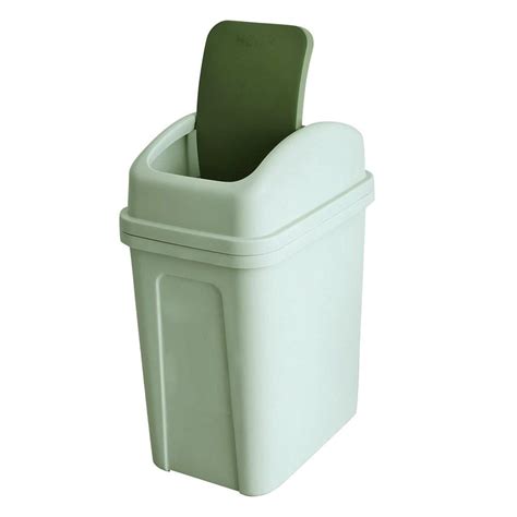 Teyyvn 7 Liter 18 Gallon Plastic Trash Can Small Garbage Can With