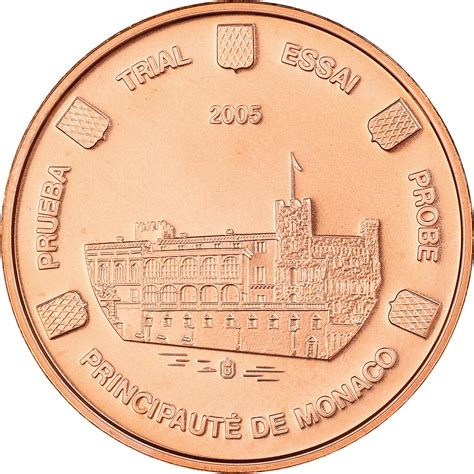 Monaco 5 Euro Cent 2005 Unofficial Private Coin Copper Tokens