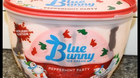 Blue Bunny Ice Cream Peppermint Party Review Youtube