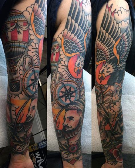 Traditional Tattoo Sleeve Designs Ideas And Meaning Tattoos For You