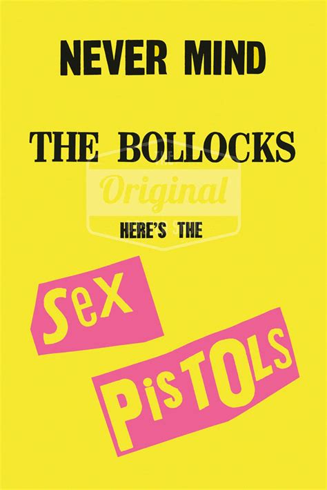 Sex Pistols Poster Never Mind The Bollocks 1st Gen Reprint Etsy Uk