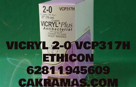 Vcp317h Nama Produk Coated Vicryl Plus Antibacterial Polyglactin 910