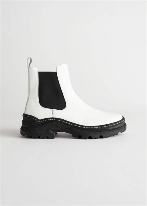 Designed and developed to support a better and sustainable world. Chunky Platform Leather Chelsea Boots | Chelsea boots ...