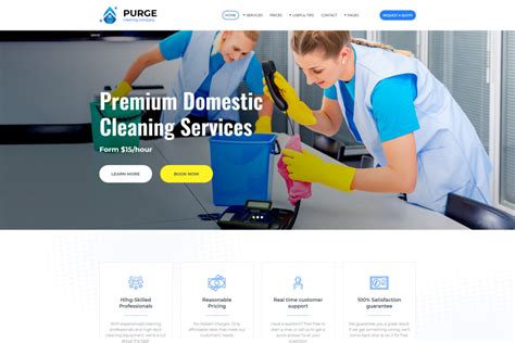 House Cleaning Website Templates