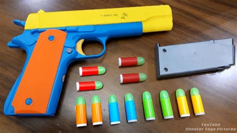 Realistic Toy Gun Size 11 Scale 45 Acp Colt Smith Wesson Model Toy
