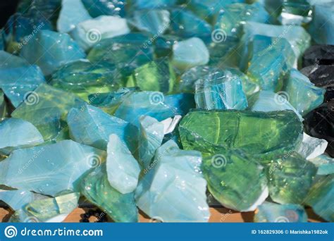 Large Moonstones Of Blue Color Stock Photo Image Of Design Citrine