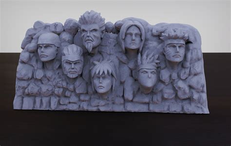 Stl File Mountain Of The Hokages ⛰️・3d Printer Model To Download・cults