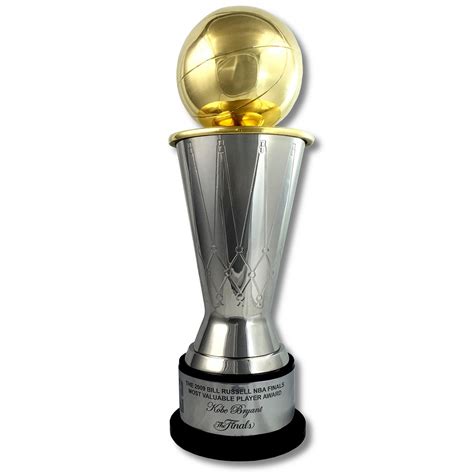 Lot Detail Kobe Bryant Bill Russell NBA Finals MVP Award Premium Full Size Replica Trophy