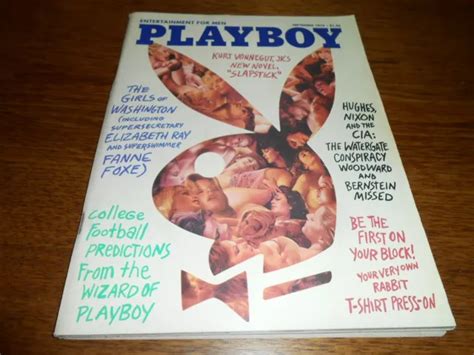 Vintage Playboy Magazine September David Bowie Kurt Vonnegut
