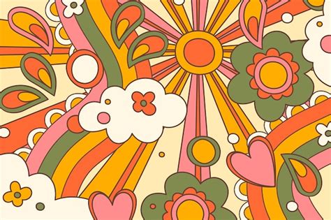 Pattern Groovy Retro Images Free Vectors Stock Photos And Psd