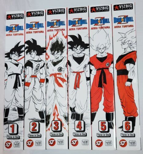 Dragon Ball Z Manga Vizbig Edition English Volumes Book Is Damged Ebay