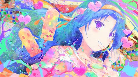 Envahisseurs De Filles Anime Anime Anime Coloré Kiriha Kurano Oeuvre
