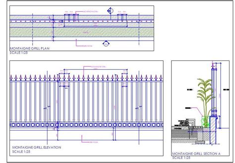 3.you can assign a third party professionals involved in the quality control and inspection. Boundary Wall Grill Design with Planter Cad Detail ...