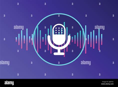 Personal Voice Assistant Icon In Flat Style Audio Soundwave Vector Illustration On Isolated