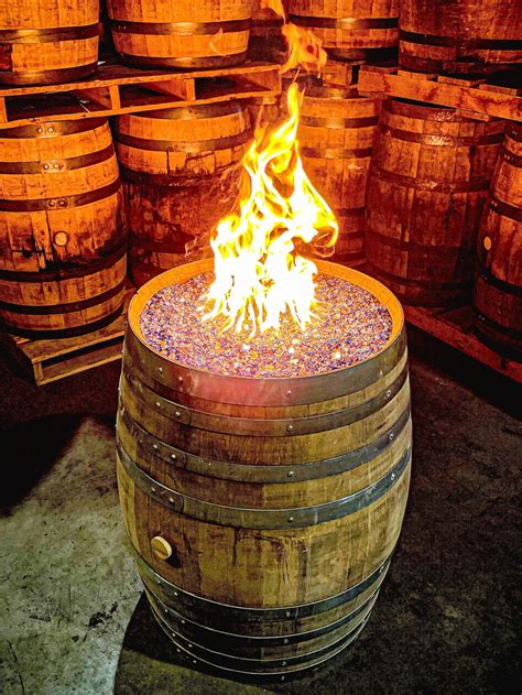 Diy Whiskeywine Barrel Fire Pit Kit Free Shipping Etsy