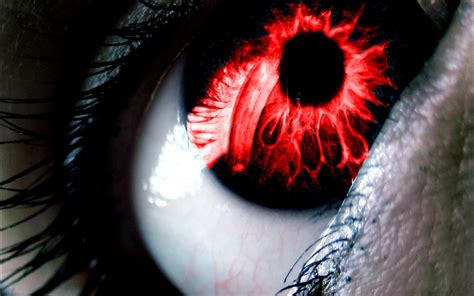 Wallpaper Colorful Black Eyes Red Mouth Emotion Iris Color