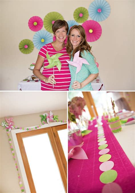Pretty Pink And Green Pinwheel Party Hostess With The Mostess®