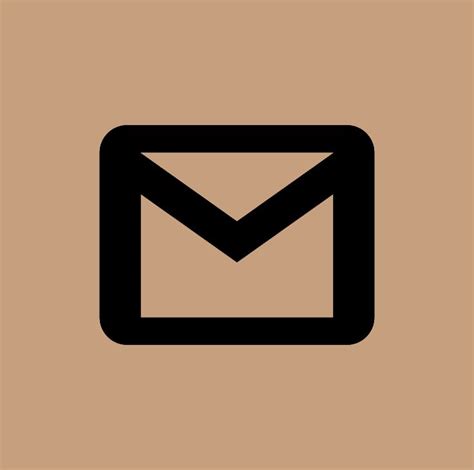 Gmail Logo Beige Aesthetic Logo Aplikasi Poster Bunga Ilustrasi