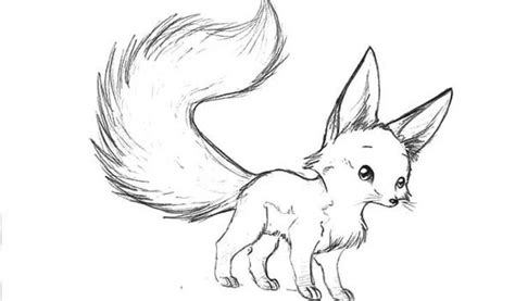 Cute Fox Drawing Reference This Tutorial Shows The Sketching And